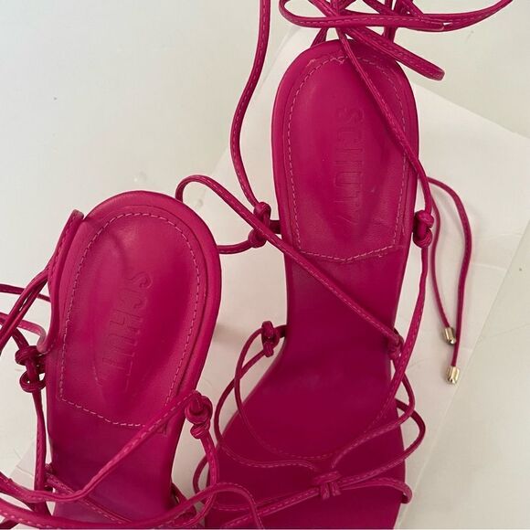 SCHUTZ Hana Leather Sandal Pink - Picture 9 of 9